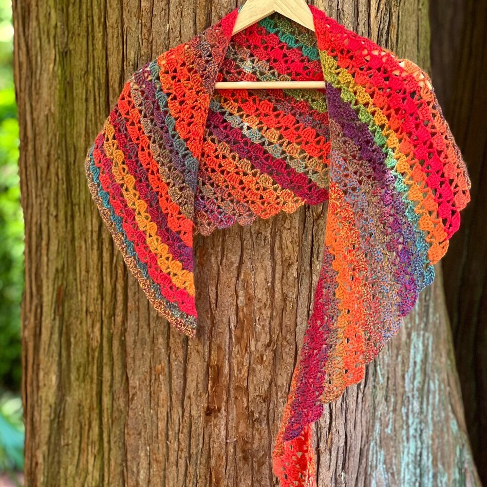 Handmade Crocheted Wool Shawl - Brand NEW